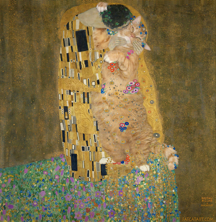 Gustav Klimt, Do Cats Like Human Kisses?