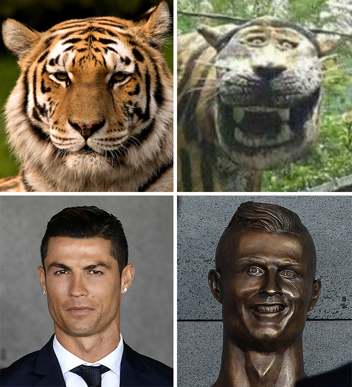 Meme patung Cristiano Ronaldo 