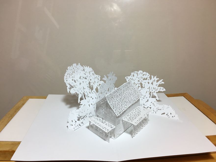 I Created A Pop-Up Paper Art Piece