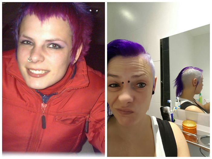 First One I Was 16....second One I'm 30....haven't Changed Much I Guess Lol, Only Changed Occupation From Hairdresser To Procces Operator....
