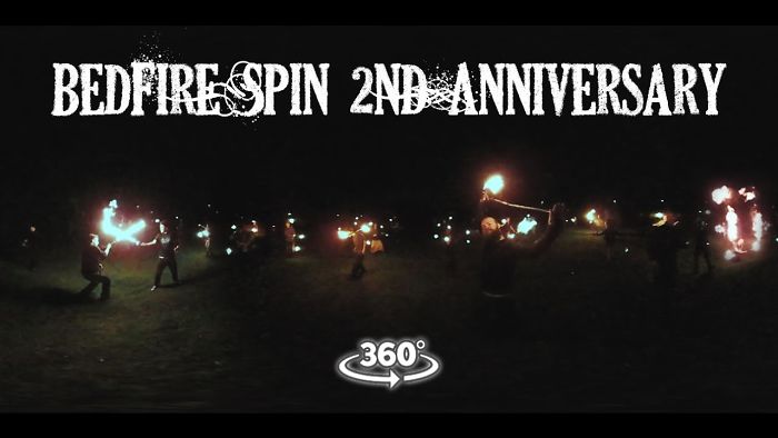 50 Fire Performers All Around You In 360