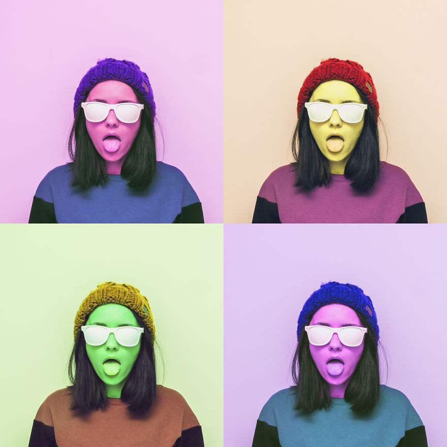 Artist Creates Beautiful Photos Inspired By Andy Warhol