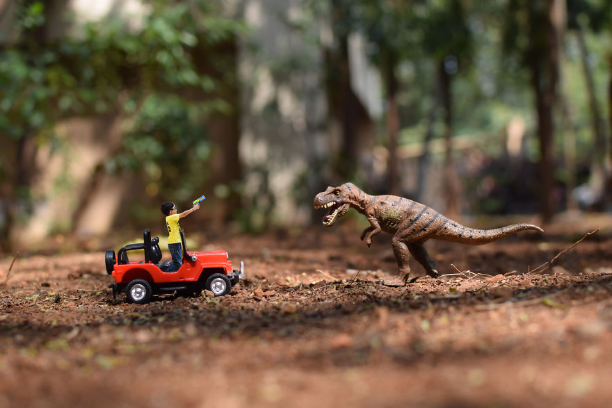 I Have Created Stories By Combining Toys With Kids In My Pictures. I Call It "My Little World."