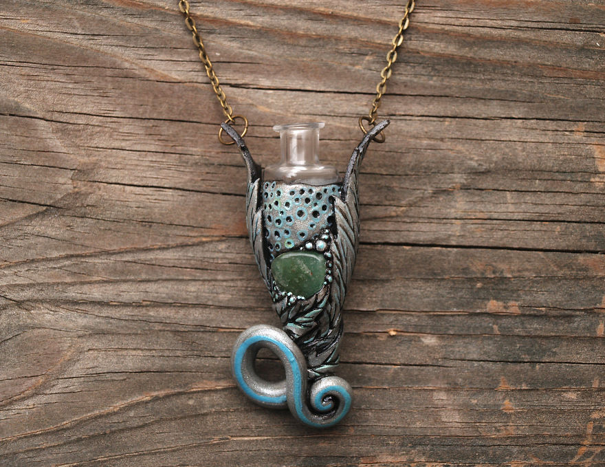 I Made Some Tiny Bottle Pendants