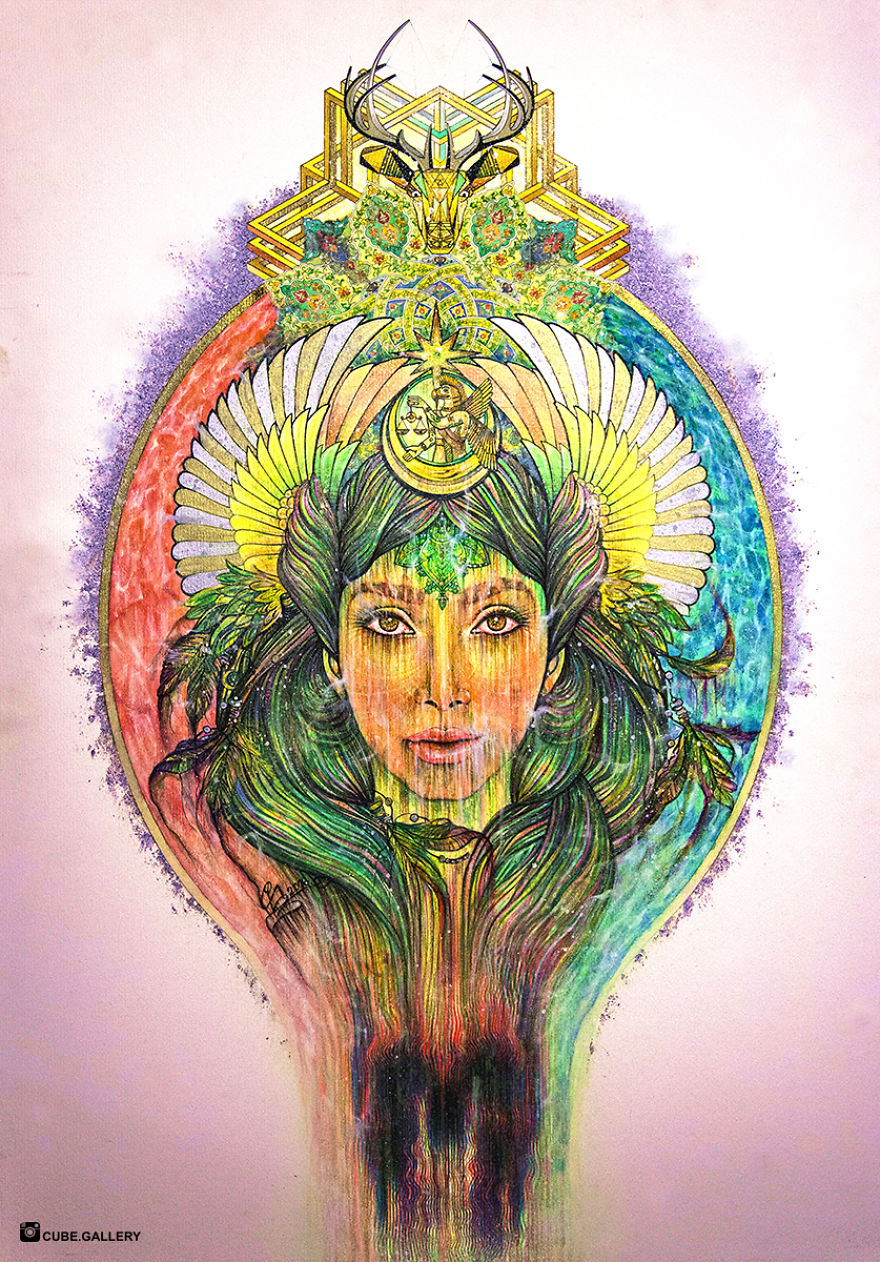 Some Hand Drawn Artworks Of Sina Irannejad.