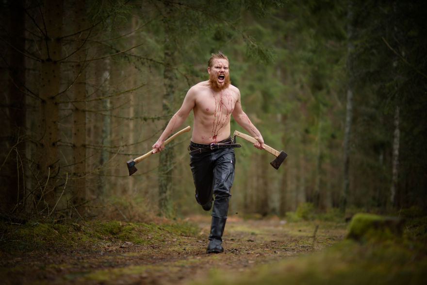 My Husband - A Very Real Swedish Viking In The Cold And Deep Forest Of The North