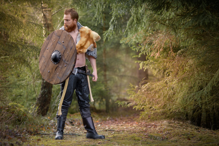 My Husband - A Very Real Swedish Viking In The Cold And Deep Forest Of The North