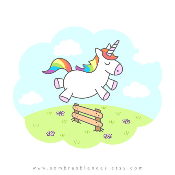 These Illustrations Of Unconcerned-Looking Unicorns Will Brighten Up Your Day