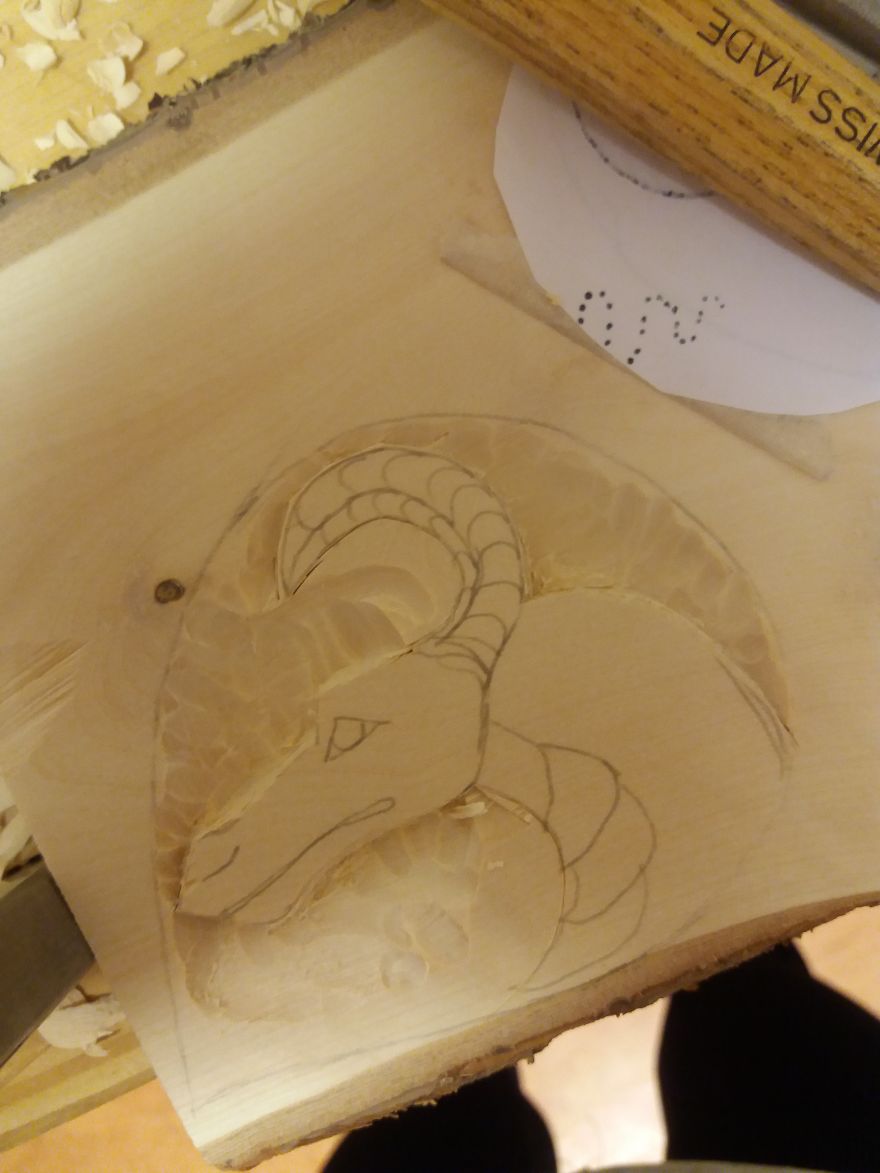 Wood Carving For The First Time In My Life (I Am 18)