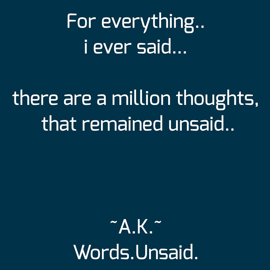 Words Unsaid