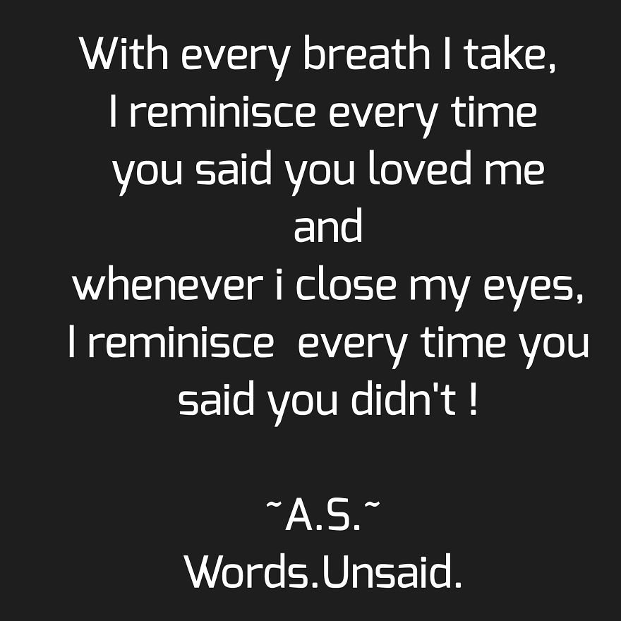 Words Unsaid