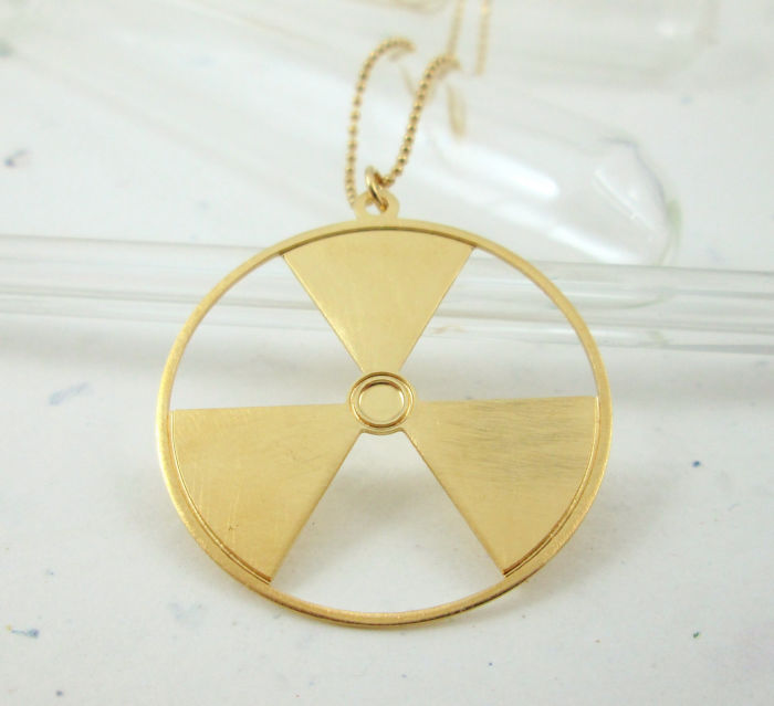Radiation Symbol Necklace