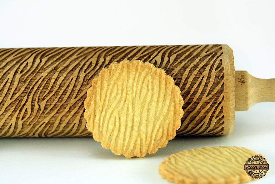 Engraved And Embossed Rolling Pins With Any Pattern