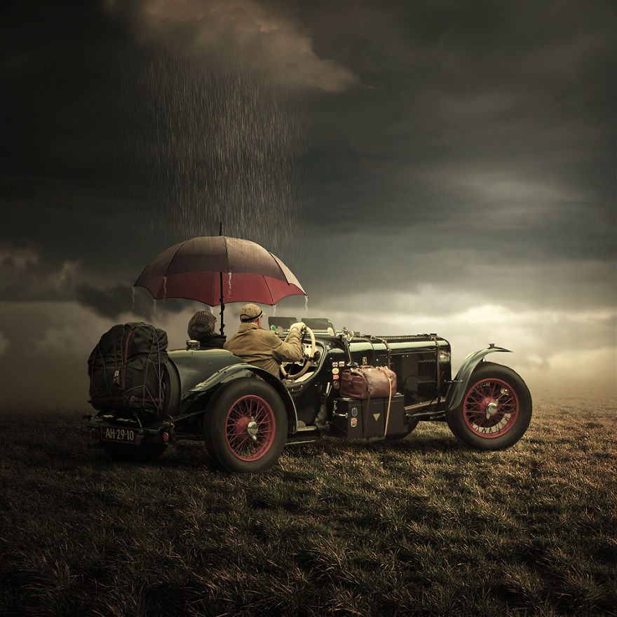 I Rescue Beautiful Old Cars From Being Forgotten Using Digital Art