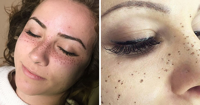 Tattooing Freckles On Your Face Is The New Beauty Craze, And They Look Surprisingly Beautiful