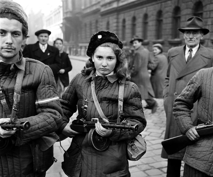 Erika Kornélia Szeles, The 15 Years Old Revolutionary Against The Soviets In Budapest, Hungary 1956