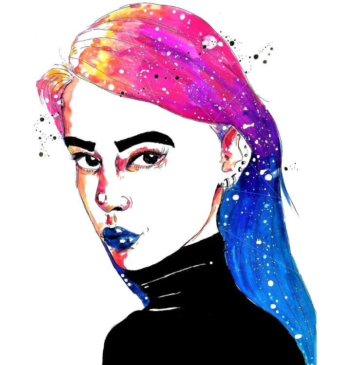 I Draw Watercolour Portraits Of Beauties