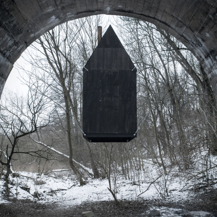 “Black Flying House”, An Art Installation That We Created