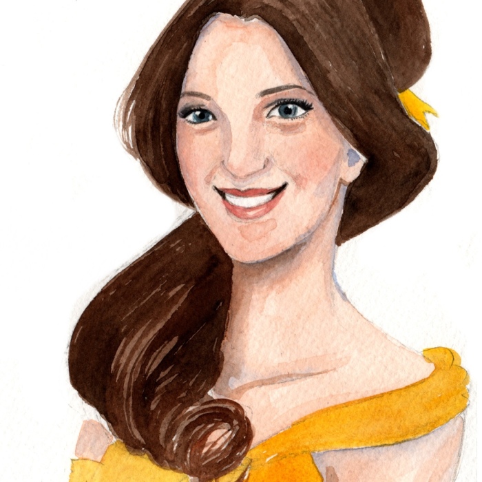 I Drwe Portaits For My Friends That Wanted To Be Disney Princesses