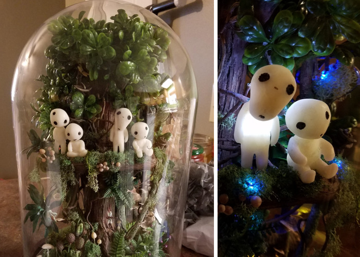 Mom Makes A Studio Ghibli-Inspired Terarrium For Her Daughter’s Birthday And It Will Spirit You Away