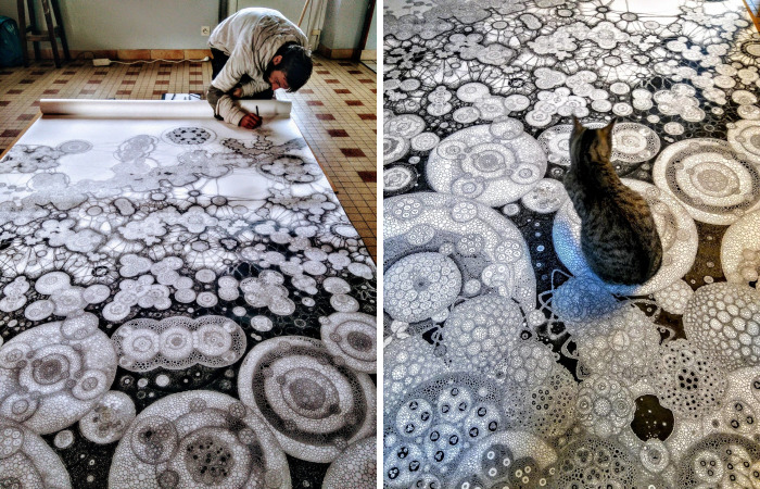 Intricate Drawings That I Create On Any Kind Of Surface