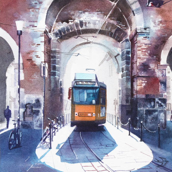 My Friend Captures The Spirit Of Milan In Her Watercolors