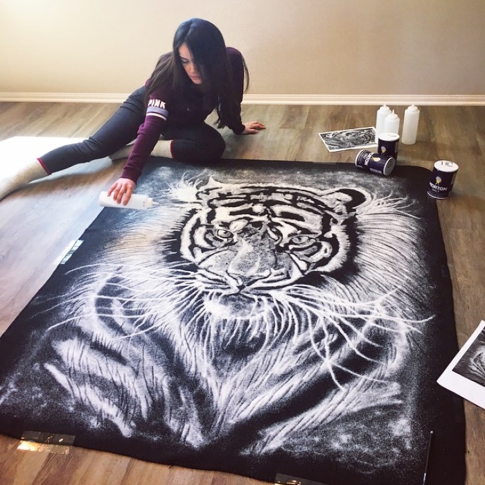 I Drew A Tiger With Table Salt