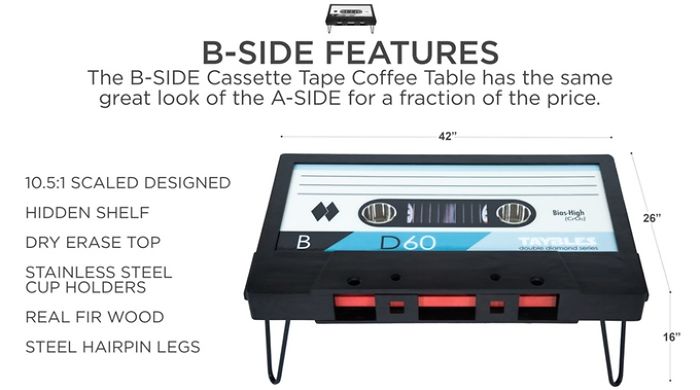 The $250 Cassette Tape Coffee Table