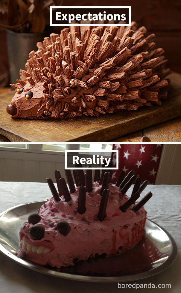 Hedgehog Cake Fail