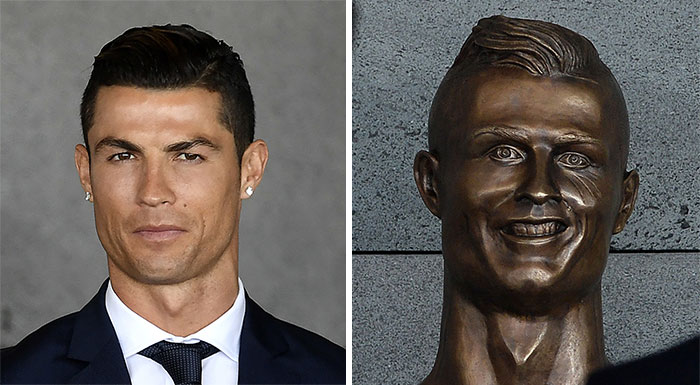 Patung Cristiano Ronaldo 