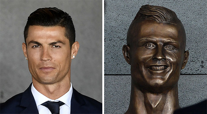 112 Of The Funniest Reactions To Cristiano Ronaldo’s New Statue (Add Yours)