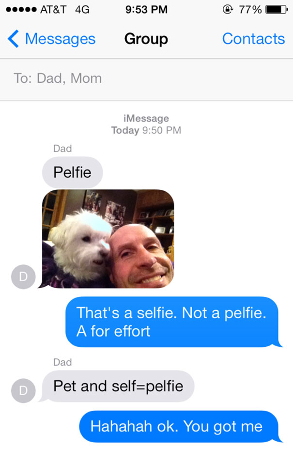 Funny Dad Text