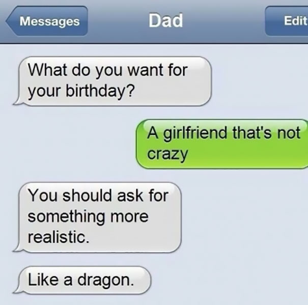 Funny Dad Text