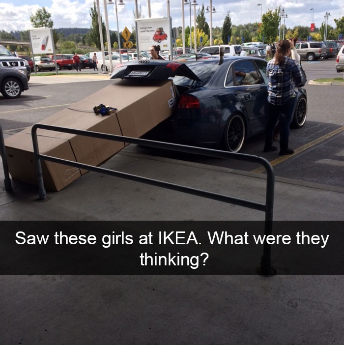 Saw These Girls At Ikea. What Were They Thinking?