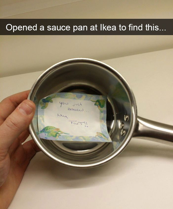 Opened A Sauce Pan At Ikea To Find This...