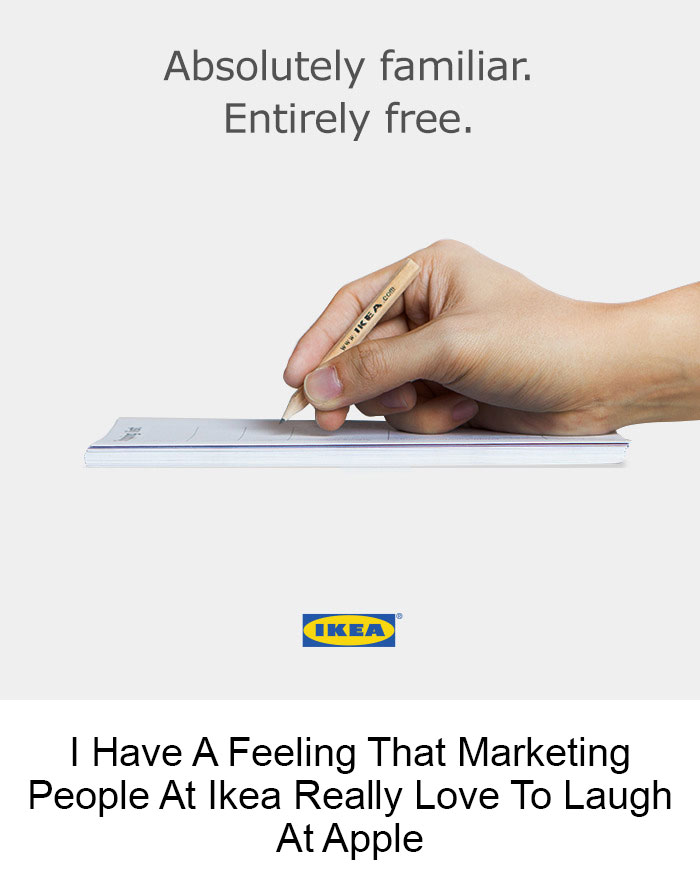 I Have A Feeling That Marketing People At Ikea Really Love To Laugh At Apple
