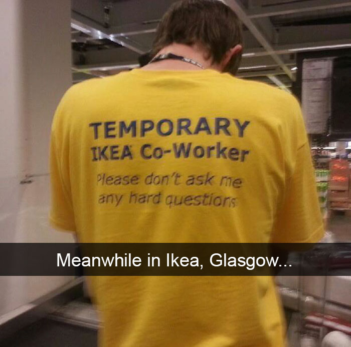 Meanwhile In Ikea, Glasgow...