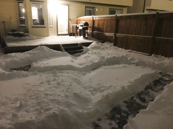 The Girlfriend Asked Me To Shovel A Path To The Garage