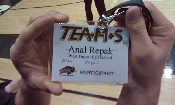 So They Messed Up My Friend's Name Tag