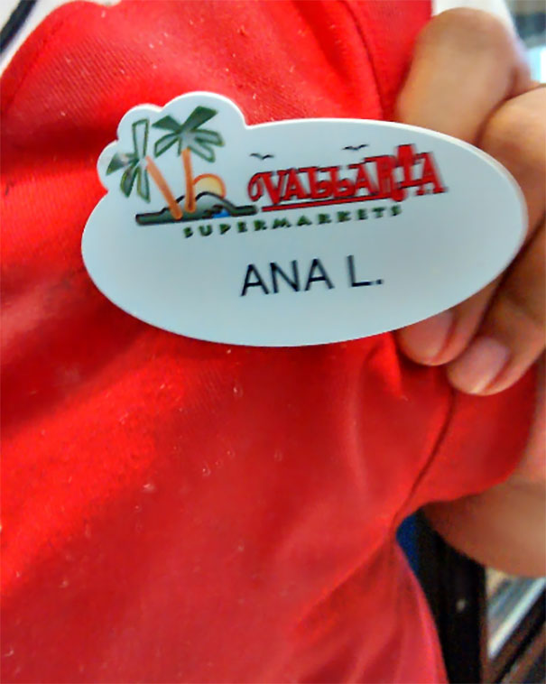 My Co-Worker's Unfortunate Name Tag