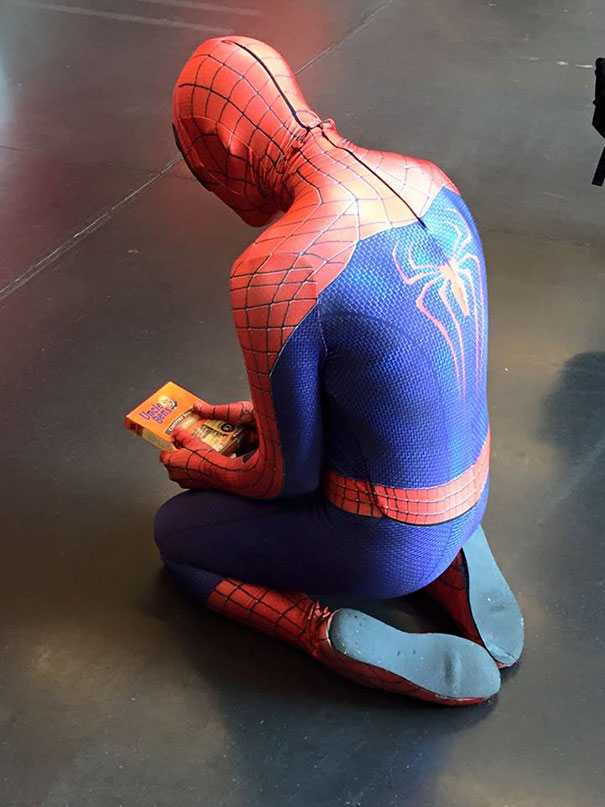 Funny Spiderman Cosplay