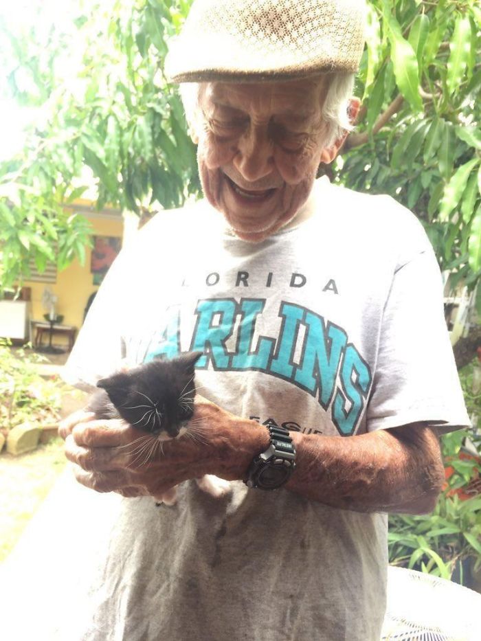 Grandpa Secretly Raises Stray Kittens After Wife Told He Couldn't Keep Them