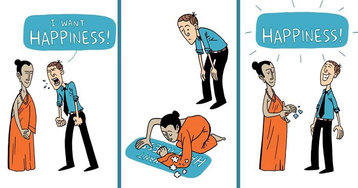 73 Comics About Happiness That Will Make You Think | Bored Panda