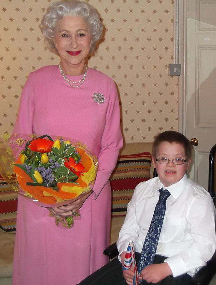 Dame Helen Mirren 'Knights' Dying Boy, 10, After Making His Wish For The Queen To Come To Have Tea With Him Come True
