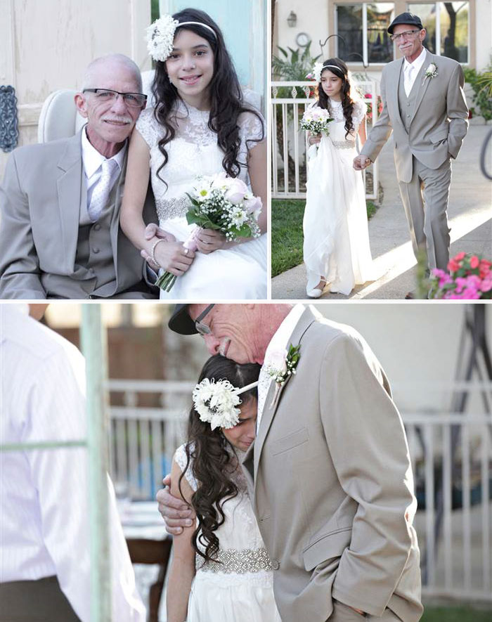 Dying Dad Walks His 11-Year-Old Daughter Down The 'Aisle' To Give Her A Lasting Memory