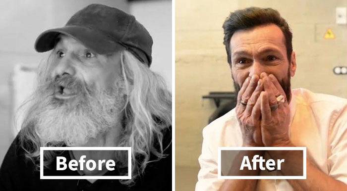 Homeless Man’s Unbelievable Transformation Into “Hipster” Makes Him Burst Into Tears