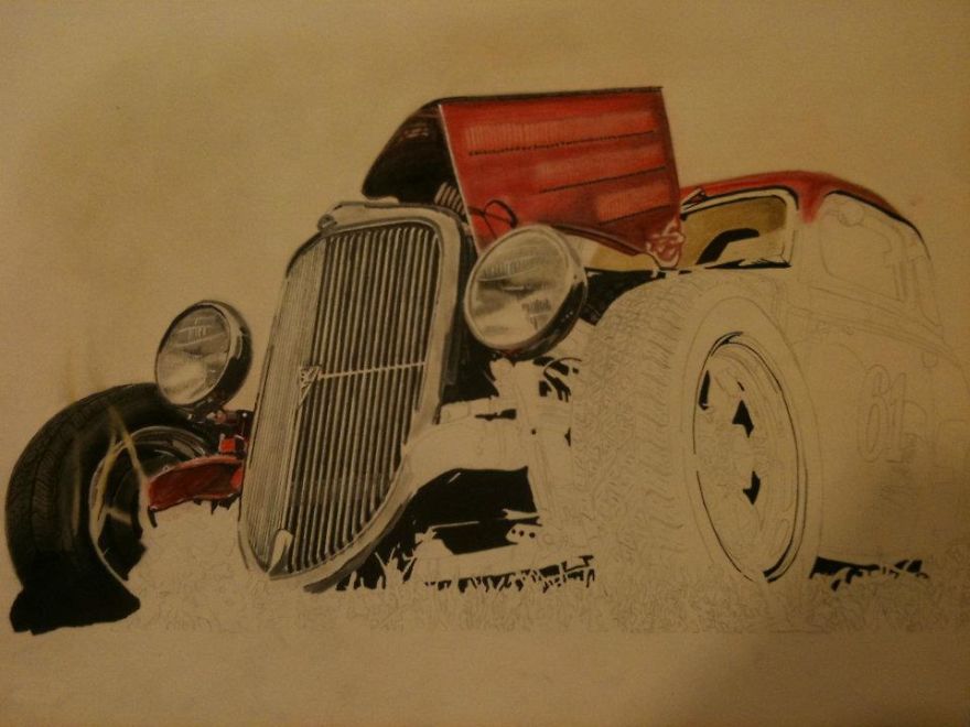 I Draw Realistic Cars As A Hobby I Draw Realistic Cars As A Hobby