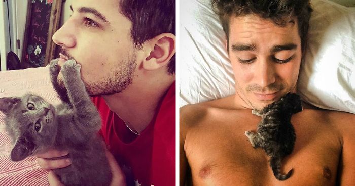 Hot Dudes With Kittens Is Still The Most Purrfect Instagram Account Ever (159 New Pics)