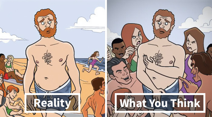 6 Comics Show How The World Looks When You’re Self-Conscious