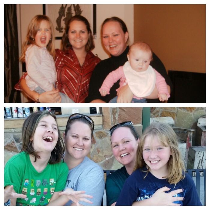 My Friend And Our Daughters, 9 Years Later.